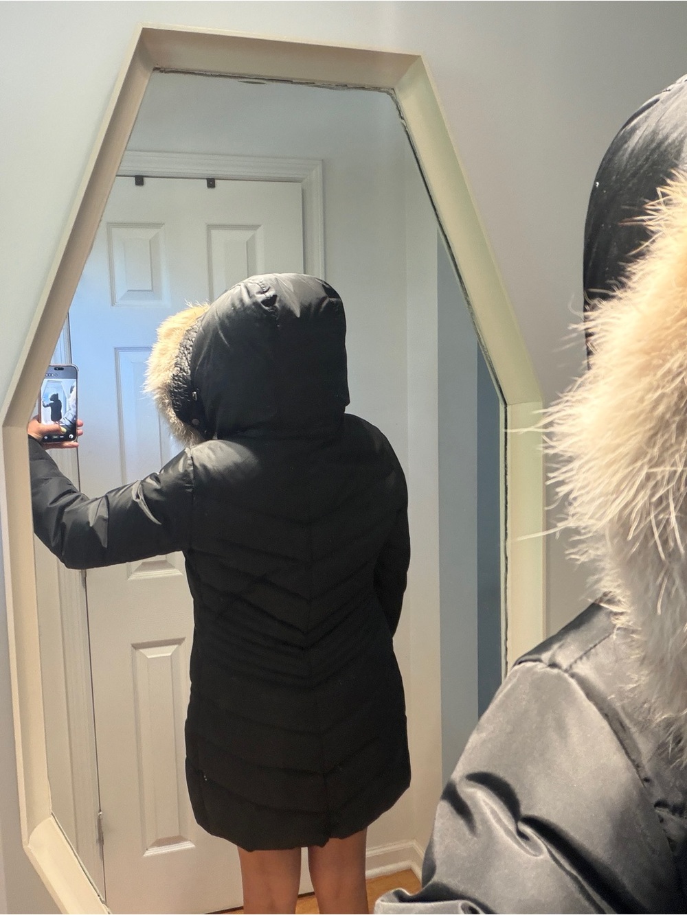 Pajar Women’s Black Quilted Down Parka with Real Fur Hood. Detachable fur/hood - Picture 16 of 16